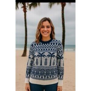 Vineyard Vines Sundry Palm Fair Isle Sweater NWT SZ S